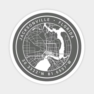 Jacksonville Map Magnet