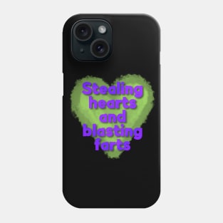 Stealing Hearts and Blasting Farts-Purple Letters Phone Case