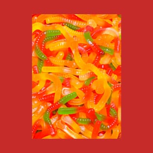 Gummy Worms Candy Photo T-Shirt