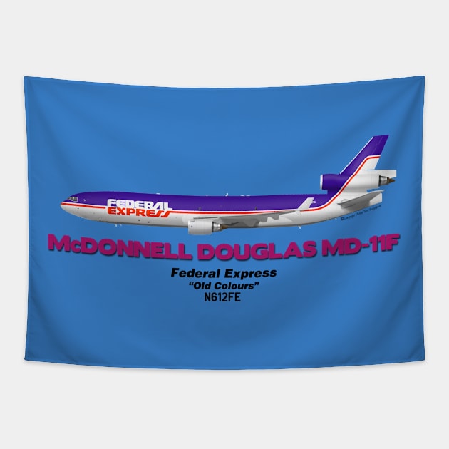 McDonnell Douglas MD-11F - Federal Express "Old Colours" Tapestry by TheArtofFlying