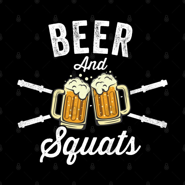 Beer & Squats  - Funny Gym Design by Cult WolfSpirit 