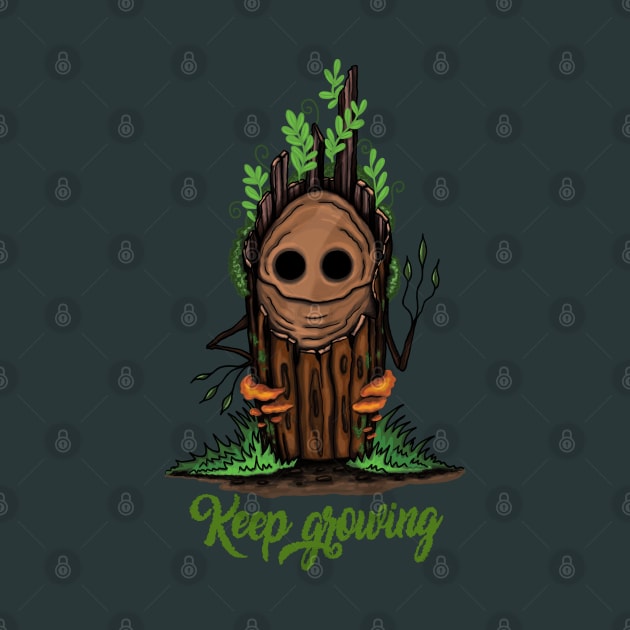 Keep growing tree stump by Raluca Iov