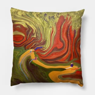 In a whirl in the the woods. Pillow