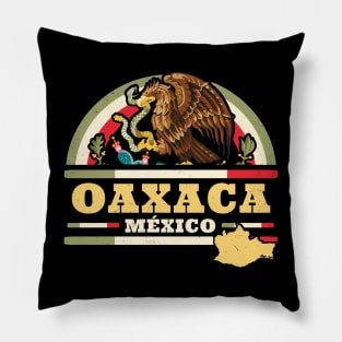 Oaxaca Mexico - Mapa Bandera Mexicana - Mexican State Pillow