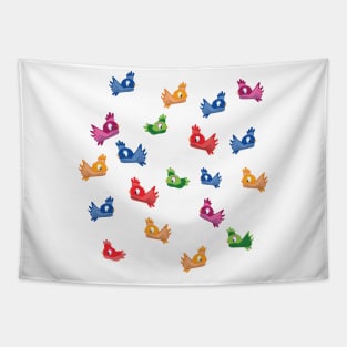 Cute cartoon Birds Tapestry