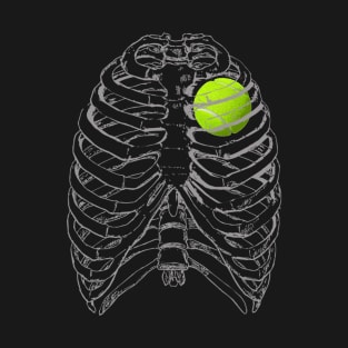 Tennis Heart In Ribcage T-Shirt