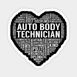 Auto Body Technician Heart Magnet