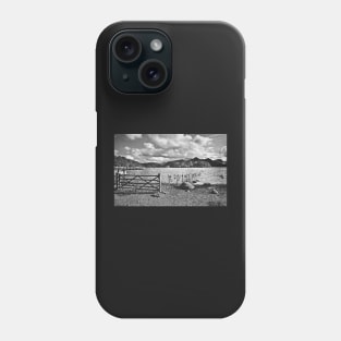 Crow Park Shoreline Monochrome Phone Case