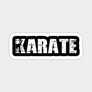 Distressed Look Karate Gift For Karateka Magnet