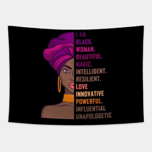 Black Beautiful Woman Proud Gift Tapestry