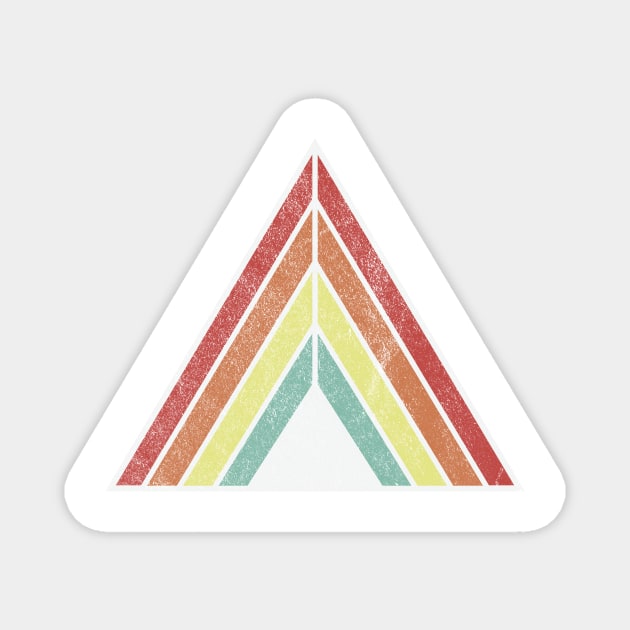 90's Style Triangle Geometric Design Magnet by astralprints