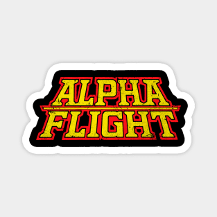 Alpha Flight Vintage Logo Magnet