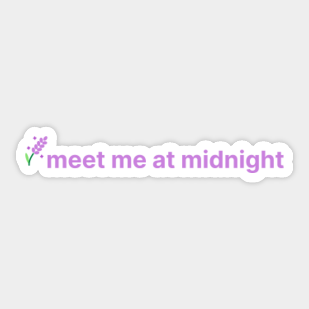 Meet me at Midnight Lyrics Taylor Swift - Lavender Haze - Sticker | TeePublic