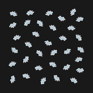 Stegosaurus Pattern White T-Shirt