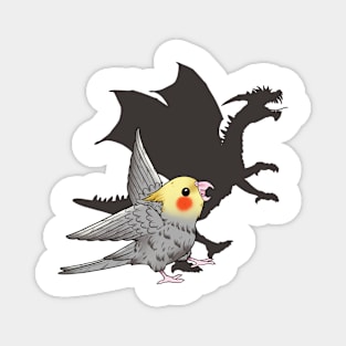 Wings of Fire: The Dragonhearted Cockatiel Magnet