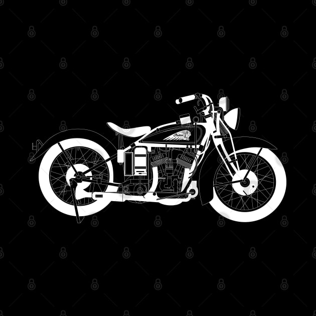 Indian Scout White Outline by kindacoolbutnotreally