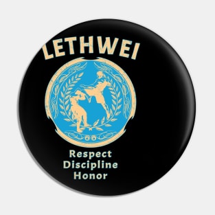 Lethwei - Respect Discipline Honor Pin