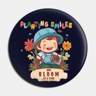 planting smile Pin