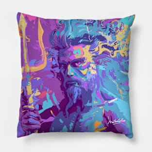 Poseidon Greek God Pillow