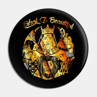 Gold and Black King Wise King Black Is Beautiful Pin