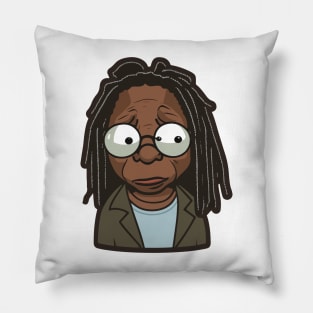 Whoopi Goldberg Cartoon. Pillow