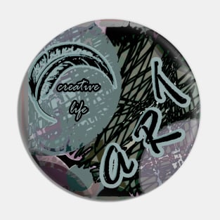 CREATIVE LIFE GREEN Pin