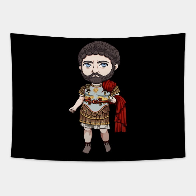 Hadrian's Triumph: A Grand Design Capturing the Greatness of Rome's Emperor Tapestry by Holymayo Tee