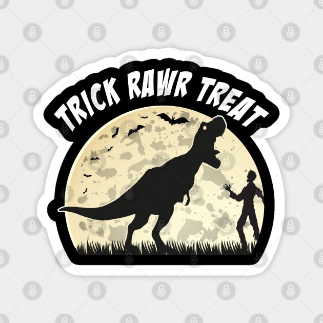 Trick Rawr Treat Magnet by MZeeDesigns