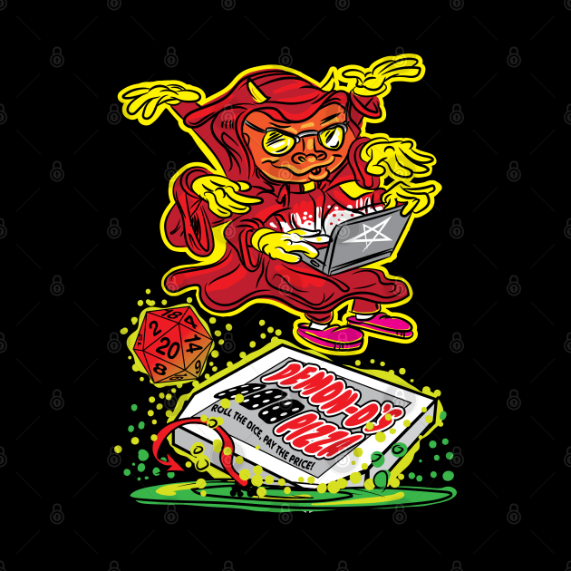 Casting Pizza Delivery Spell by eShirtLabs