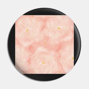 Pink and White Magnolias Pin