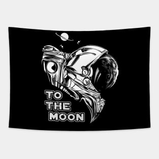 To The Moon Astronaut Tapestry