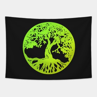 Green Tree of Life Tapestry