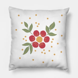 Red flower Pillow