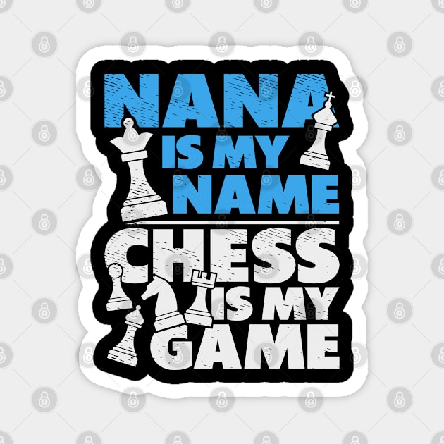 Chess Lovers Board Games Grandma Chess Players Magnet by Tom´s TeeStore