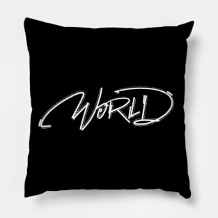 World an Authentic Handwritten Series by Toudji Pillow