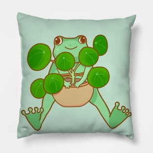 Frog Plant Therapy Pillow