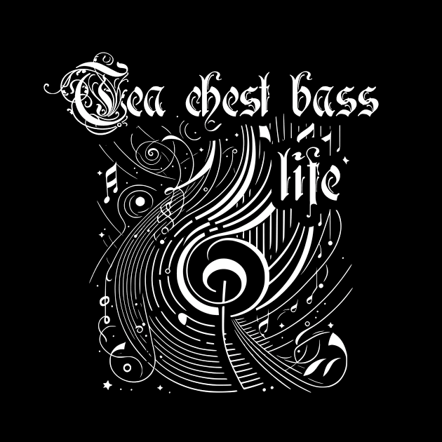 Wavy Music Tea chest bass Life by walaodesigns