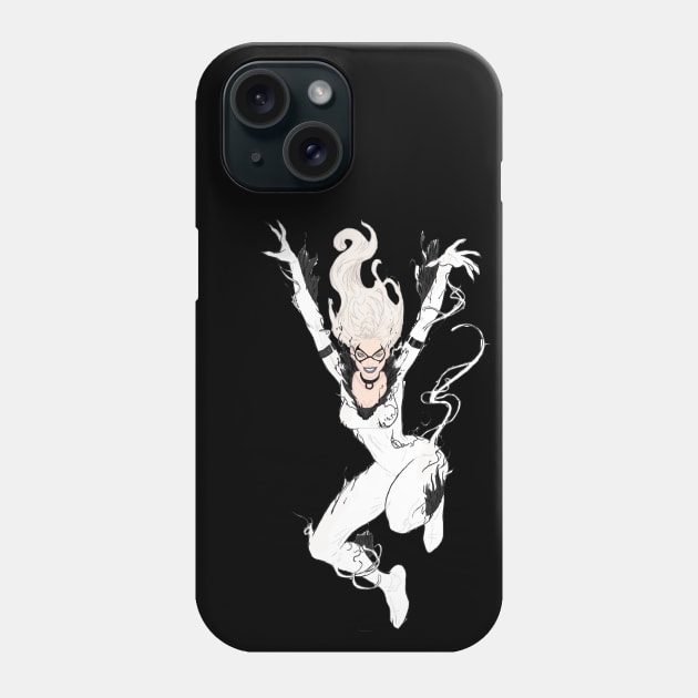 anti venom black kat Phone Case by Castillo de Flores