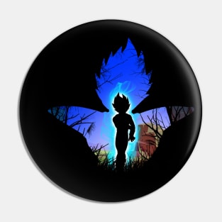 Vegetaa Battlefield set silhouette Pin