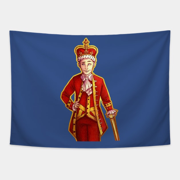 the king george Tapestry by iritaliashemat