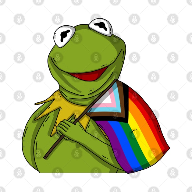 Pride Kermit by Luna Illustration