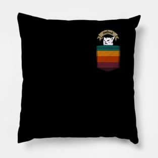 Confused Cat Meme Funny Pocket Pillow