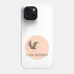 Affirmation Collection - I Am Blessed (Orange) Phone Case