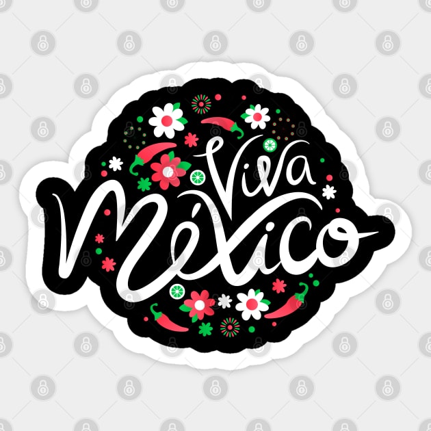 Viva Mexico Hand Lettering Sticker