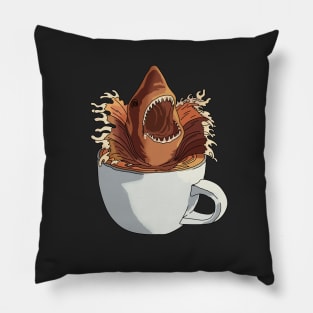 Great Coffee Shark Pillow