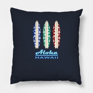 Aloha HAWAII Surf Boards Pillow