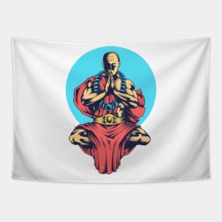 Inner Peace Buddhist Yoga Meditation Tapestry