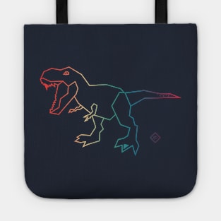 T-Rex Rainbow Dinosaur Trex Tote