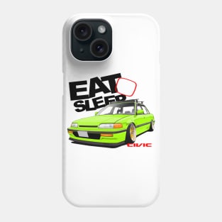 Eat Sleep Civic EF9 Phone Case