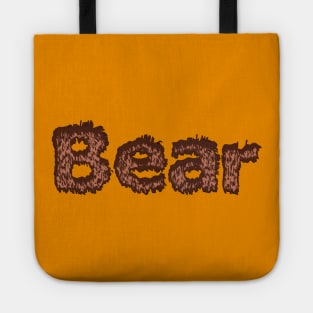 Bear (Hairy Font) Tote